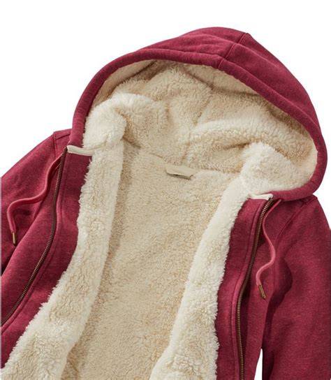 Womens Sherpa Lined Hoodie Sweatshirts And Fleece At Llbean Sherpa Lined Hoodie Womens