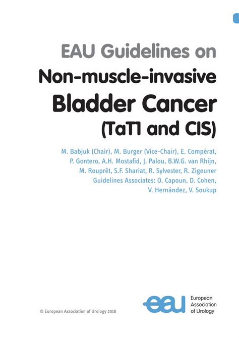 (PDF) EAU Guidelines on Non-muscle-invasive Bladder …...NON-MUSCLE-INVASIVE BLADDER CANCER (TAT1 ...