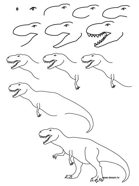 Çok Kolay Dinozor Çizimi How to draw a dinosaur easy dinosaur