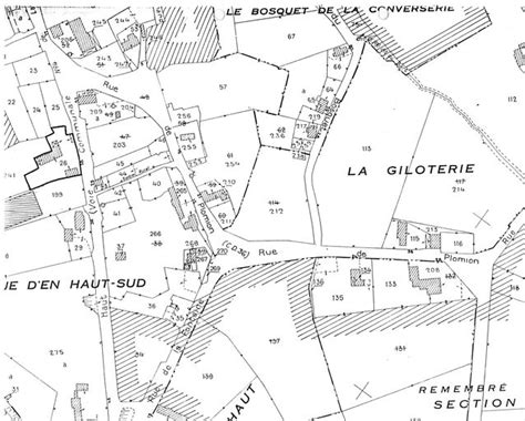 Ancienne Ferme Plan De Situation Extrait Du Plan Cadastral De