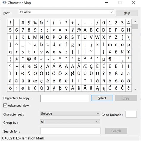 Wingdings Keyboard Map