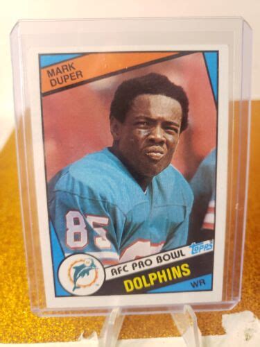 1984 Topps Mark Duper Miami Dolphins Rookie Card Ebay