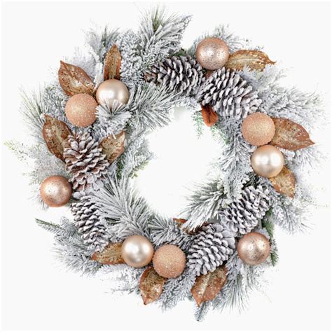 White Christmas Wreath - Etsy