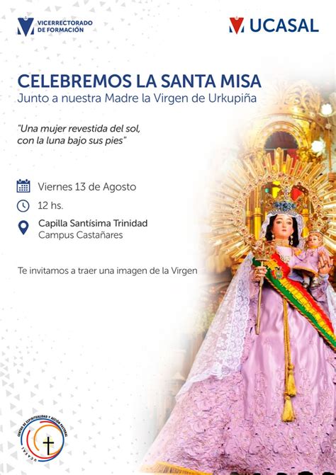 UCASAL Noticias Celebremos La Santa Misa Junto A Nuestra Madre La