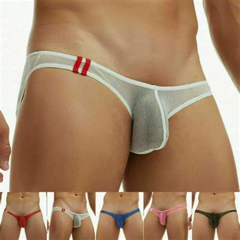 Sexy Herren Unterw Sche Slip Tanga Durchscheinend G String H Schen