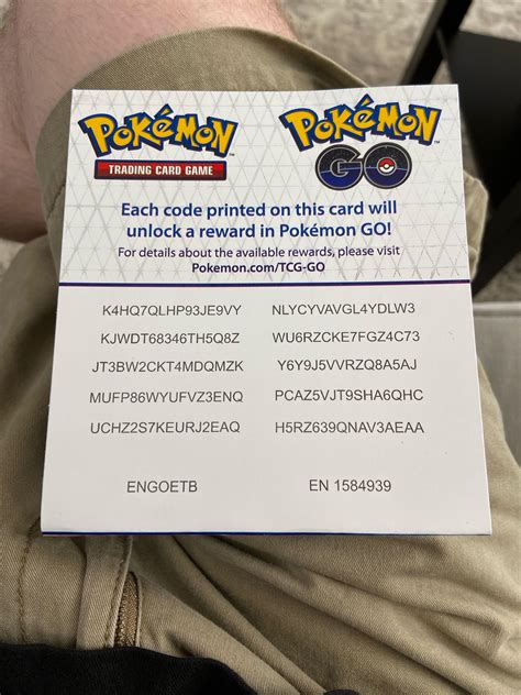 Pogo codes from trainer box. : r/pokemongo