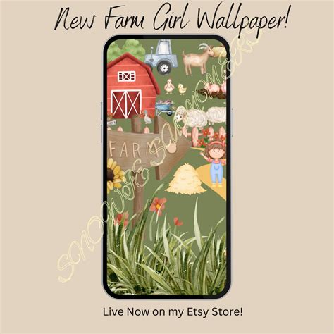 Farm Girl Wallpaper - Etsy