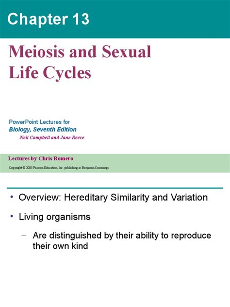 Meiosis And Sexual Life Cycles Powerpoint Lectures For Pdf Meiosis Ploidy