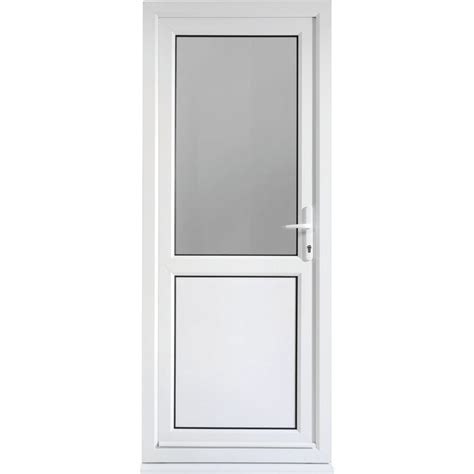 Swing Exterior UPVC Casement Door Toughened Glass Glass Thickness 8