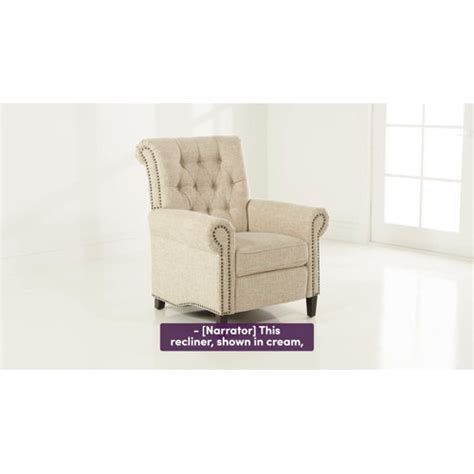 Three Posts™ Loughborough Button Tufted Push Recliner And Reviews Wayfair