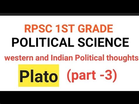 Plato Part Western Political Thought Plato Ka Saamywad