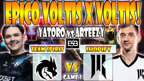 Team Spirit Vs Shopify Rebellion Bo Game Arteezy Abed Vs Yatoro