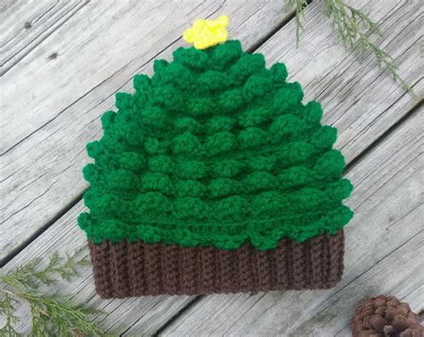 Christmas Tree Hat Crochet Pattern Sizes Newborn Baby Etsy