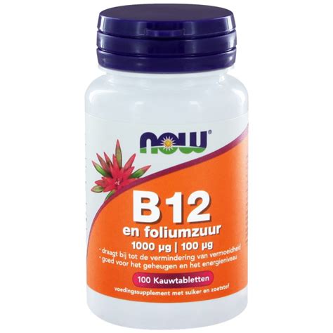 Now Vitamine B12 1000 Mcg En Foliumzuur 100