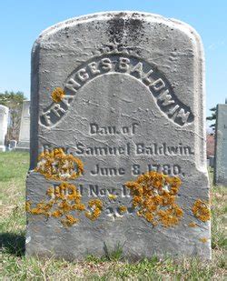 Frances Fanny Baldwin Find A Grave Memorial