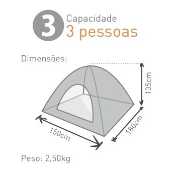 Camping Curitiba Barraca Camping 3 Pessoas Coluna D Água 1200 Mm Atena