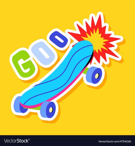 Skateboard Royalty Free Vector Image Vectorstock