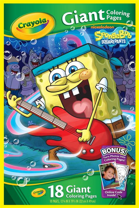 Crayola Giant Coloring Pages Spongebob Squarepants