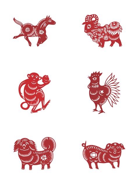 Chinese Paper Cutting Vector Design Images Chinese Zodiac Paper Cut