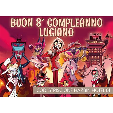 Striscione Hazbin Hotel Carta Cm X Personalizzato