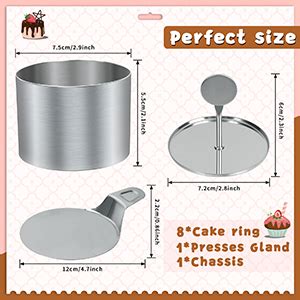 Casmigc Dessertringe Und Speiseringe Ring Set Klein Teilig Mini