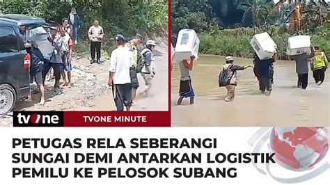 Begini Perjuangan Petugas Antarkan Logistik Pemilu Lewati Jalur Ekstrem