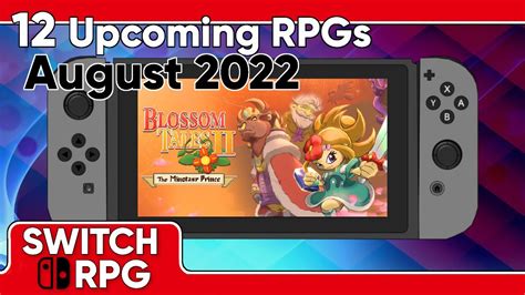 New Upcoming Rpgs On Nintendo Switch For August Switchrpg