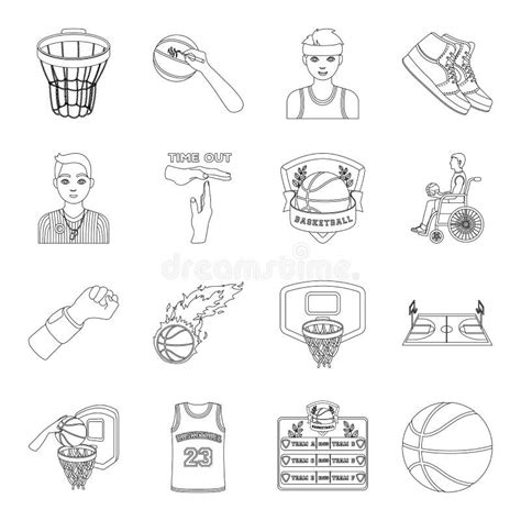 Ball Game Sport Fitness And Other Icons Of Basketball Basketball