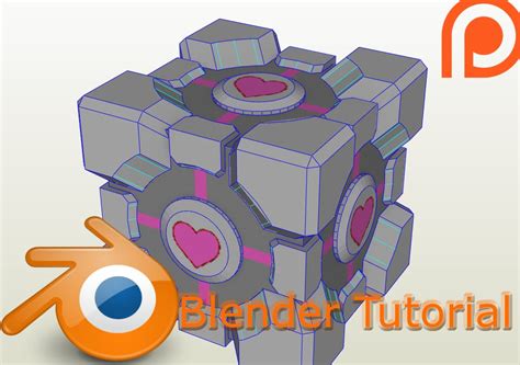 Blender Texture Tutorial Weighted Companion Cube Papercraft Easy Youtube