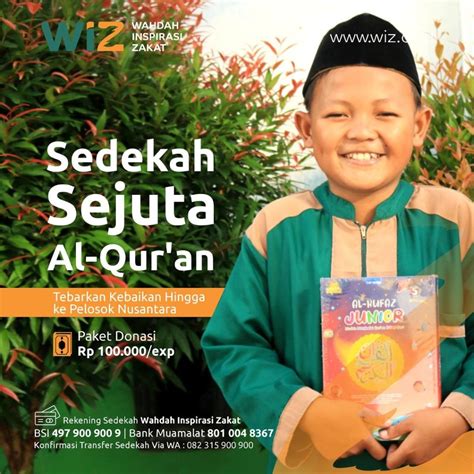 Pahala Terus Mengalir Dengan Sedekah Mushaf Al Quran Wahdah