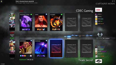 Shanghai Major 2016 Playoffs CDEC Vs Team Secret Game 3 YouTube