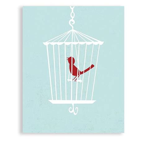 Bird Cage Bird Art Bird Poster - Etsy | Bird poster, Bird art ...