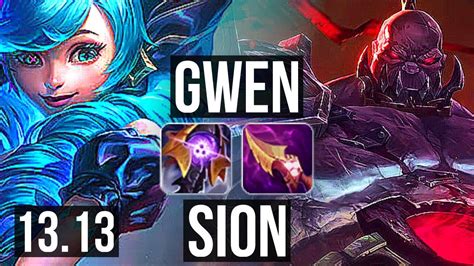 Gwen Vs Sion Top Rank Gwen Na Challenger Youtube