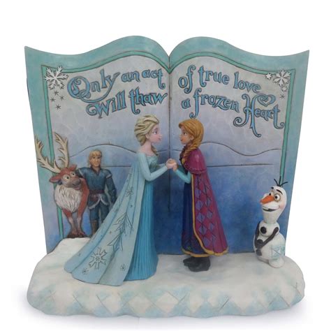 Frozen Act Of Love Story Book Figurine By Jim Shore Elsa The Snow Queen Photo 38730648