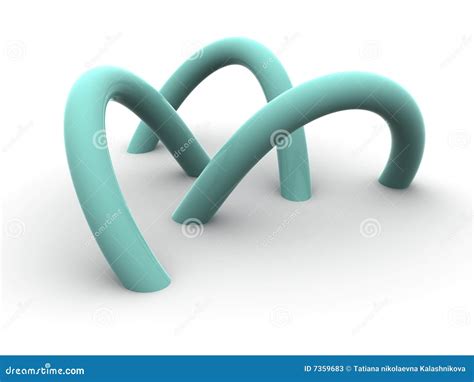 Torus knot stock illustration. Illustration of single - 7359683