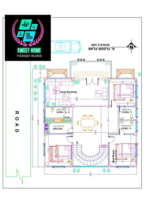 Create Professional 2d Floor Plan Using Autocad 2d By Eng2manik Fiverr