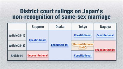 Japan Court Non Recognition Of Same Sex Marriage Is State Of