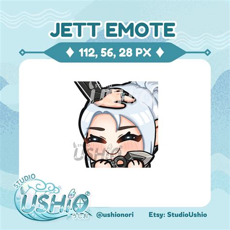 Valorant Jett Head Pat Emote Cute Jett Emote Sage Headpat Jett Emote