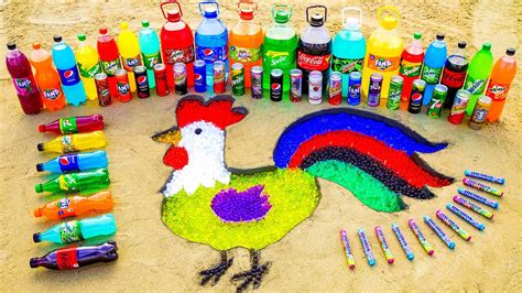 How To Make Rainbow Chicken With Orbeez Colorful Experiment Big Coca