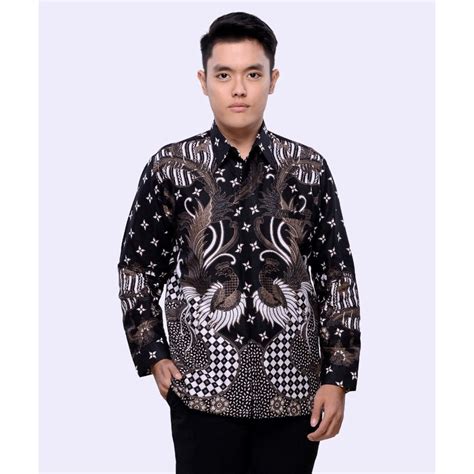 Jual Kemeja Hem Baju Seragam Pria Batik Lengan Panjang Jumbo Big