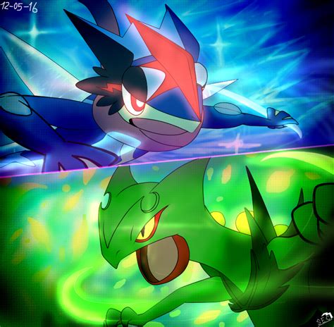 SatoshiGreninja vs Mega-Sceptile by The3Brawlers2014 on DeviantArt