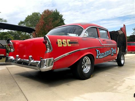 1956 Chevrolet Bel Air Panama Red Is A Piece Of Drag Racing History Up For Sale Autoevolution