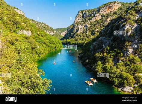 Sentier Du Garde Canal Quinson Verdon Lower Gorge Lake Sainte Croix