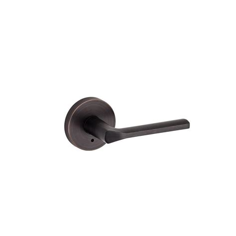 Kwikset Lisbon Venetian Bronze Round Privacy Bed Bath Door Lever 155LSL