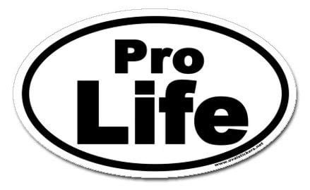 Pro Life Oval Decal - Pro Sport Stickers