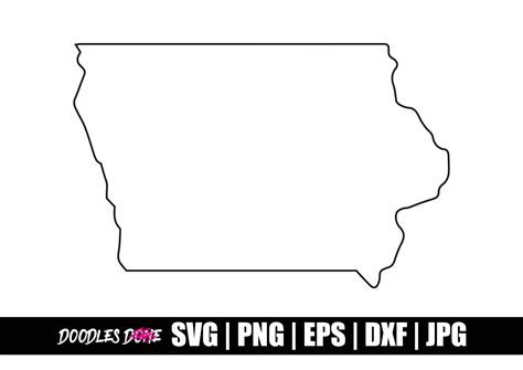 Esquema De Iowa Svg Esquema De Iowa Svg Iowa Clip Art Iowa Vector