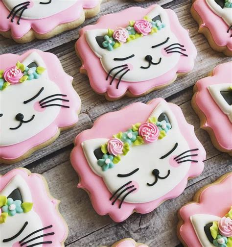 Kitty Cat Cookies For A Perfect Birthday Oarty Lindas Galletas