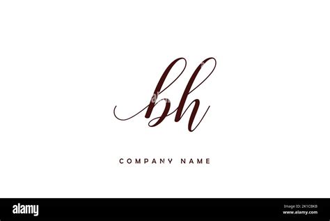 Bh Monogram Logo Stock Vector Images Alamy