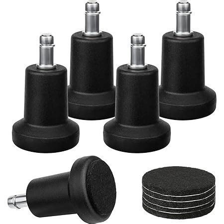 VOSAREA 5pcs Patins En Feutre Chaises Glisse Roulettes Meubles De