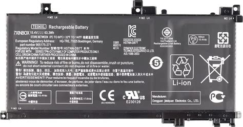 Amazon Wk Xl Laptop Battery For Hp Omen B B Tx